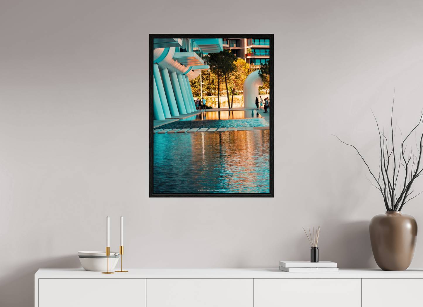 Specchio d'acqua sotto il "Renzo"