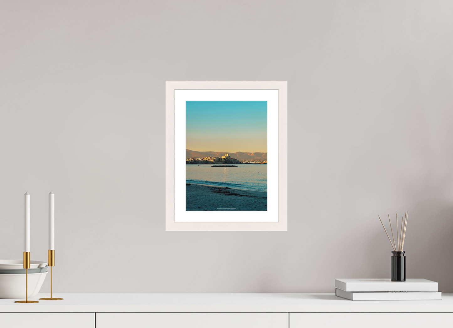 21 x 28 cm, Impression fine art Antibes al tramonto