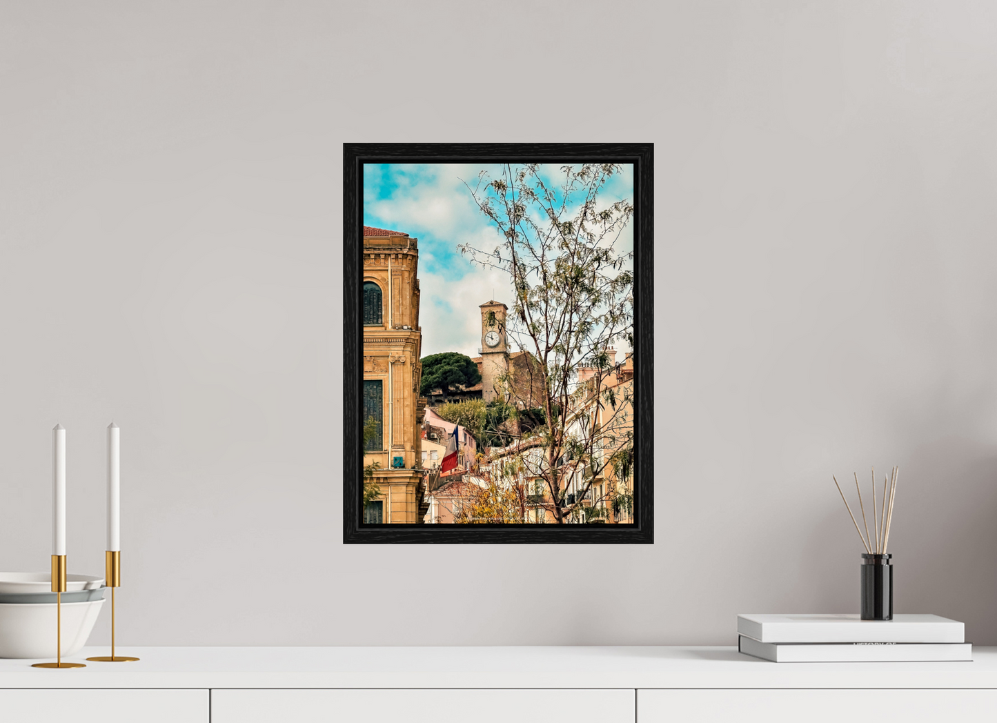 30 x 40 cm, Floater Frame Scorci di Cannes