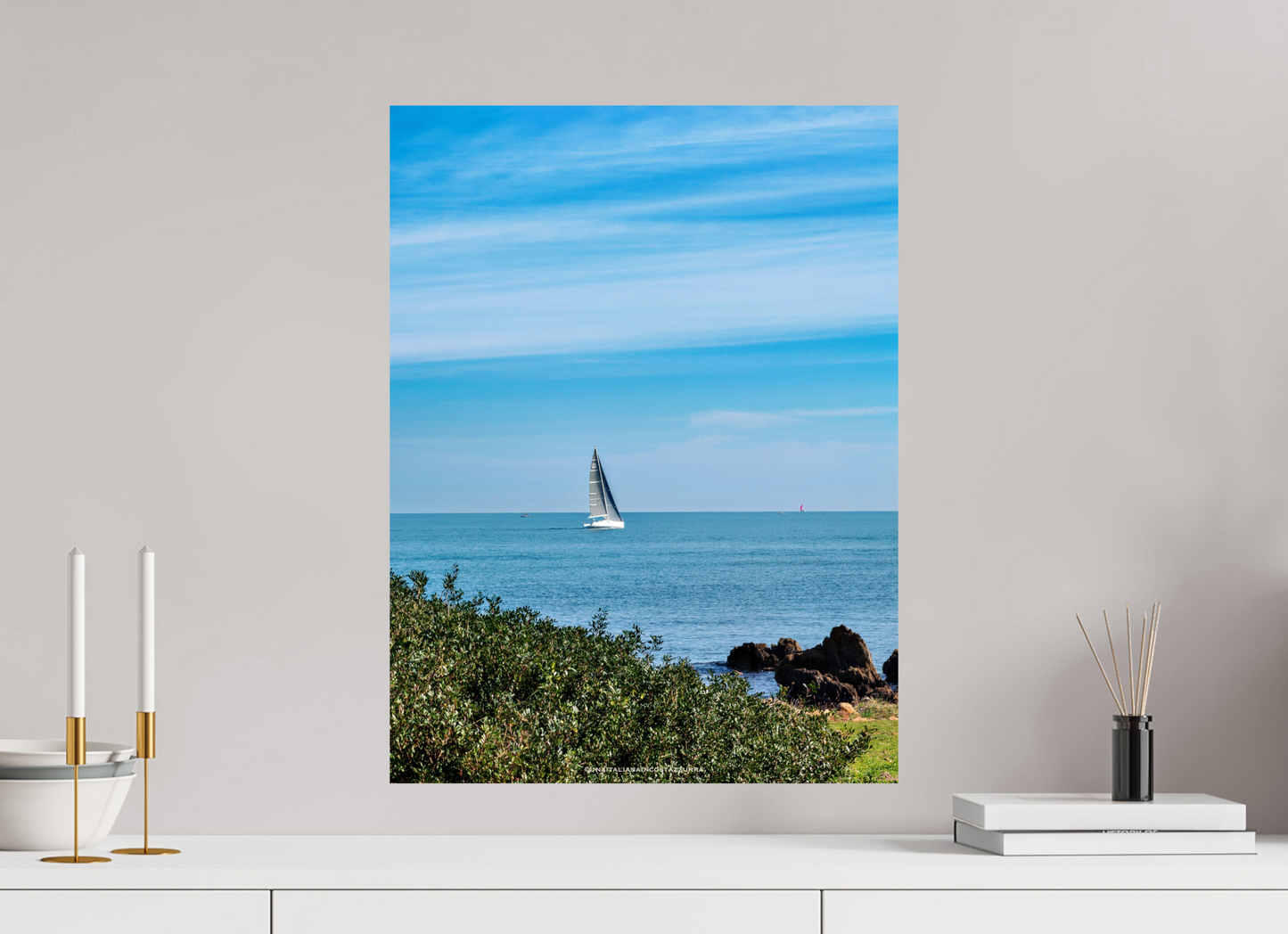 45 x 60 cm, Photo Print On Fuji Crystal DP II Vela sul Capo di Antibes