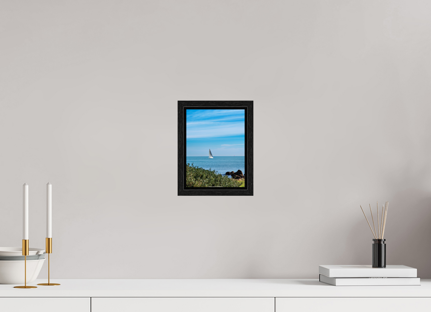 15 x 20 cm, Floater Frame Vela sul Capo di Antibes