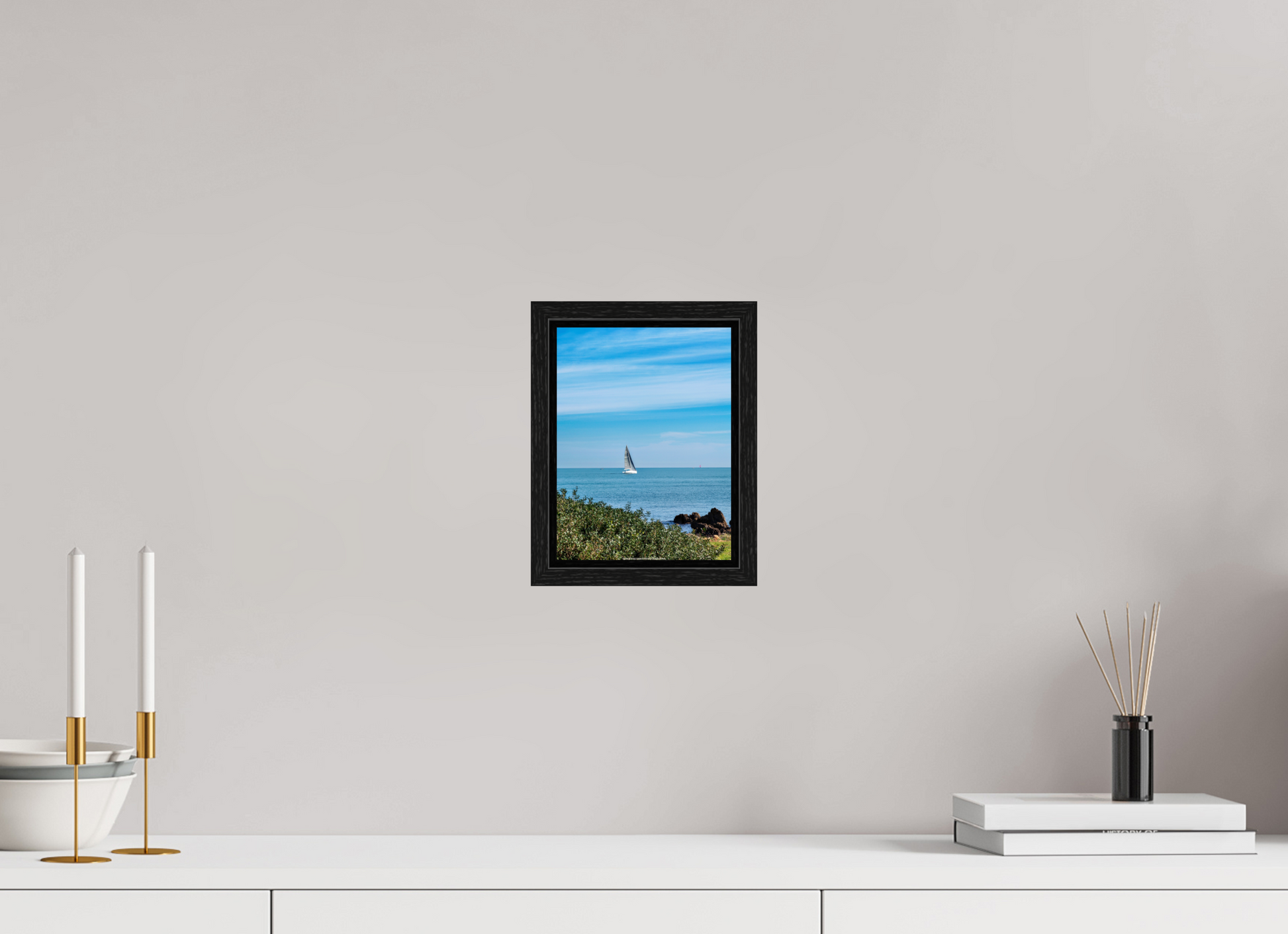15 x 20 cm, Floater Frame Vela sul Capo di Antibes