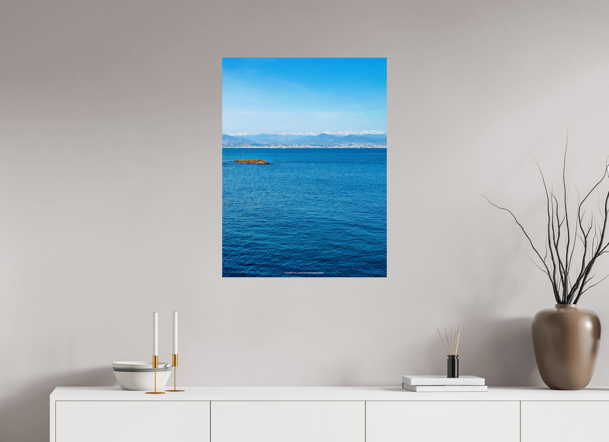 60 x 80 cm, Photo Print On Fuji Crystal DP II Montagne innevate