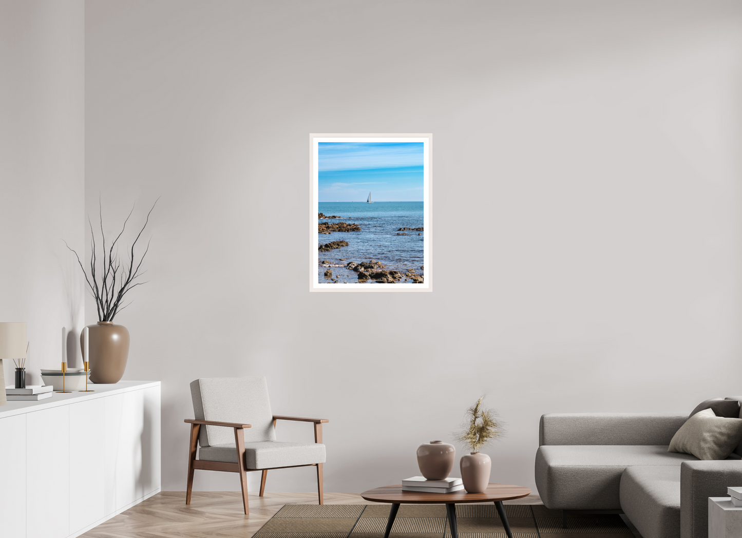 60 x 80 cm, Impression fine art Vela 2 sul Capo di Antibes