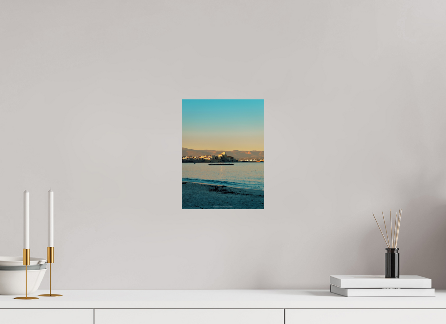 21 x 28 cm, Photo Print On Fuji Crystal DP II Antibes al tramonto
