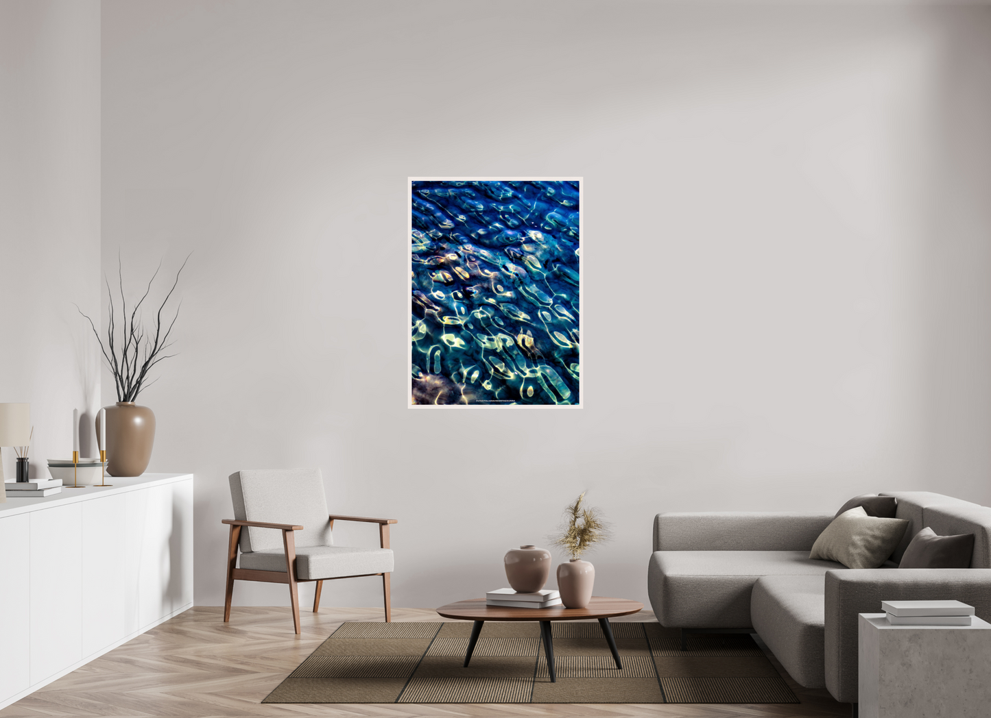 90 x 120 cm, Cadre galerie grand format Ricci di mare