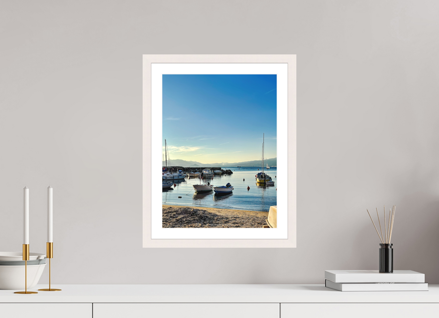 30 x 40 cm, Impression fine art Piccolo porticciolo Cannes