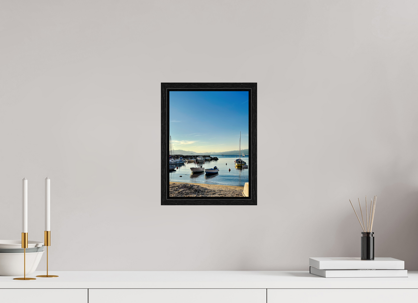 21 x 28 cm, Floater Frame Piccolo porticciolo Cannes