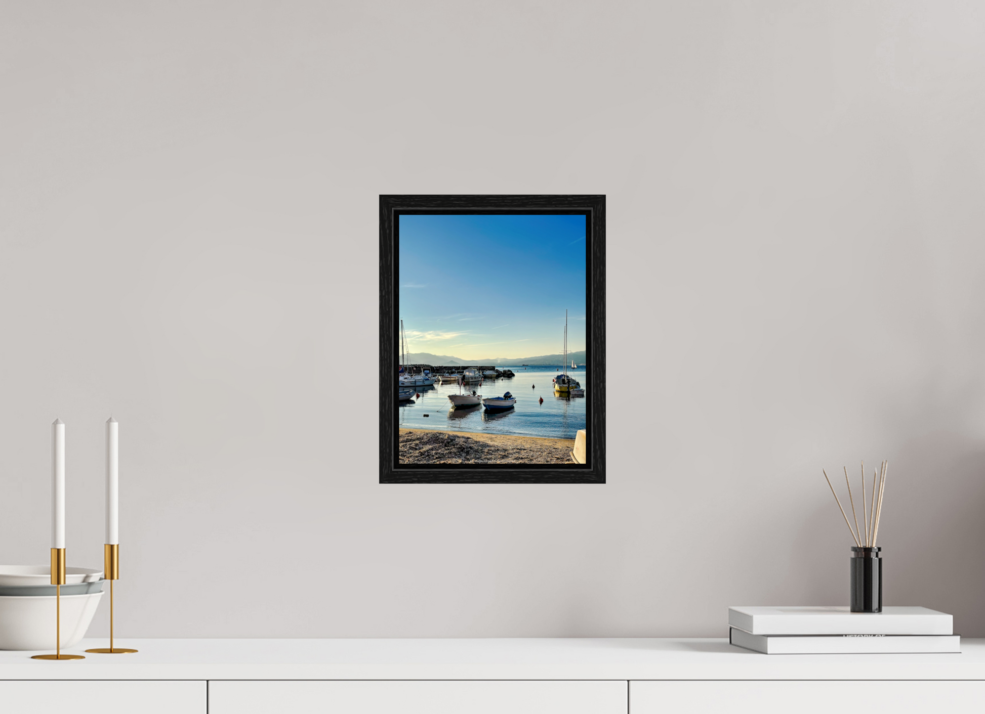 21 x 28 cm, Floater Frame Piccolo porticciolo Cannes