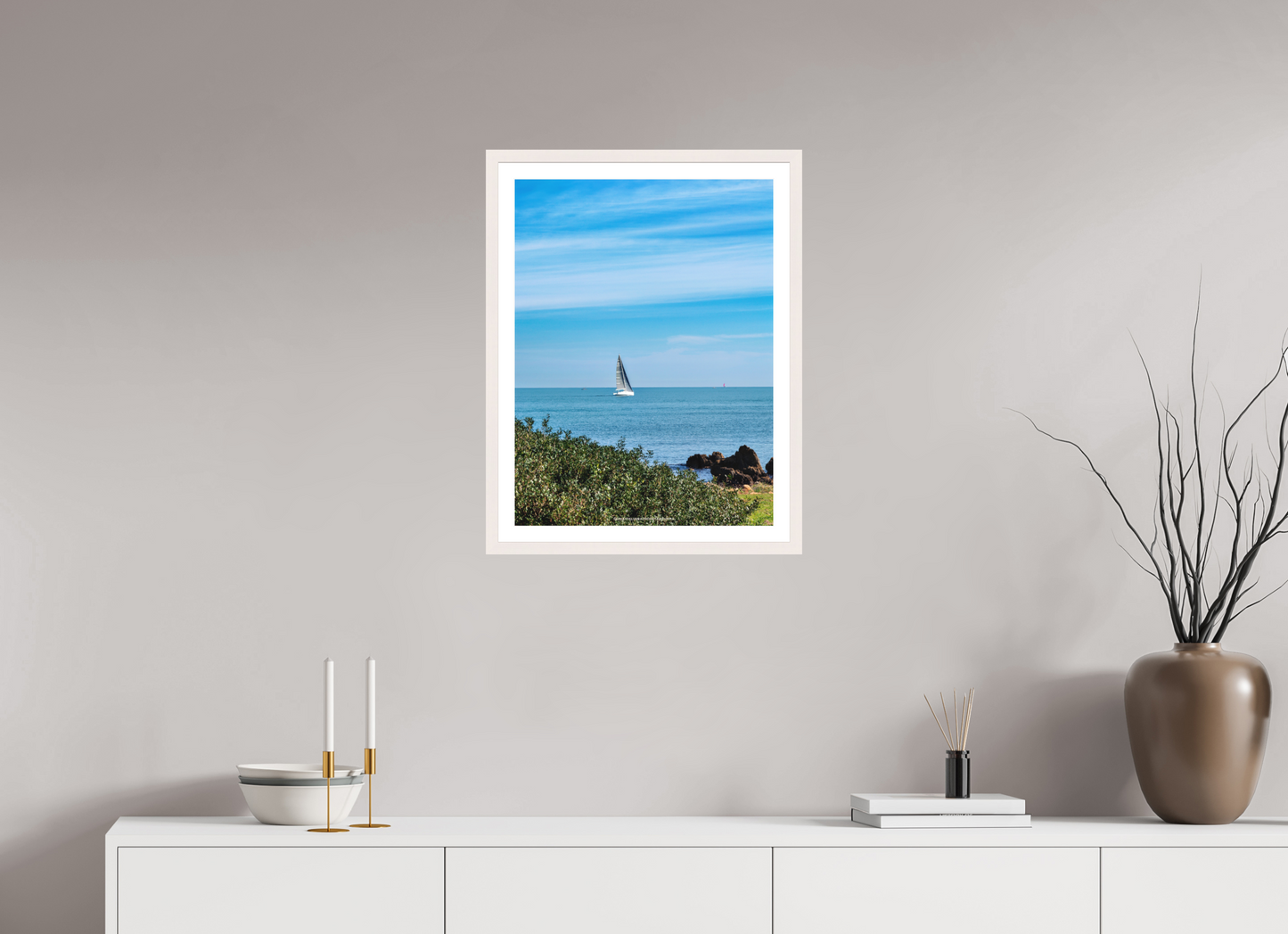 45 x 60 cm, Impression fine art Vela sul Capo di Antibes