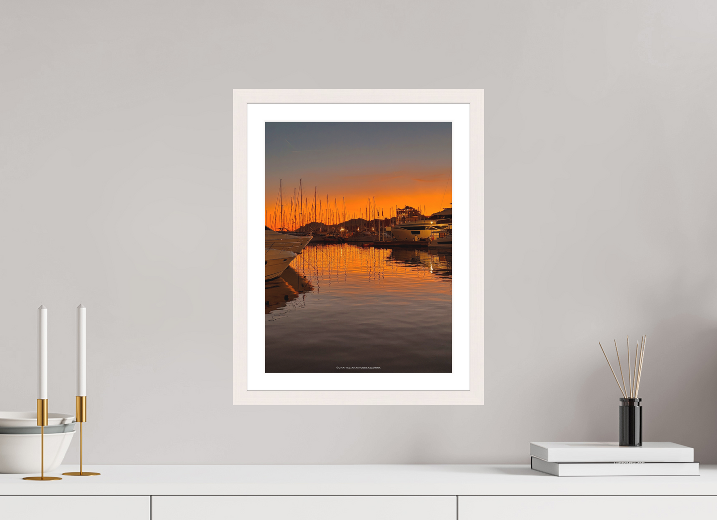 30 x 40 cm, Impression fine art Tramonto al porto vecchio