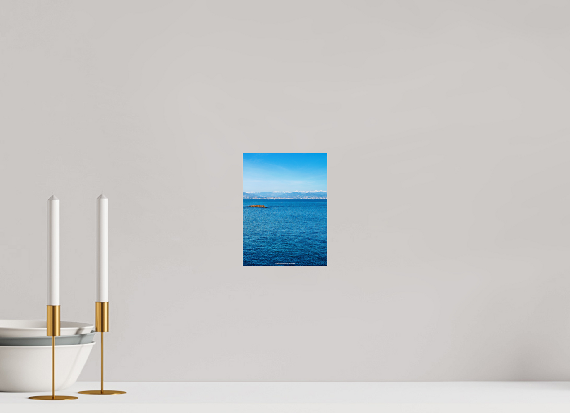 15 x 20 cm, Photo Print Under Acrylic Glass Montagne innevate