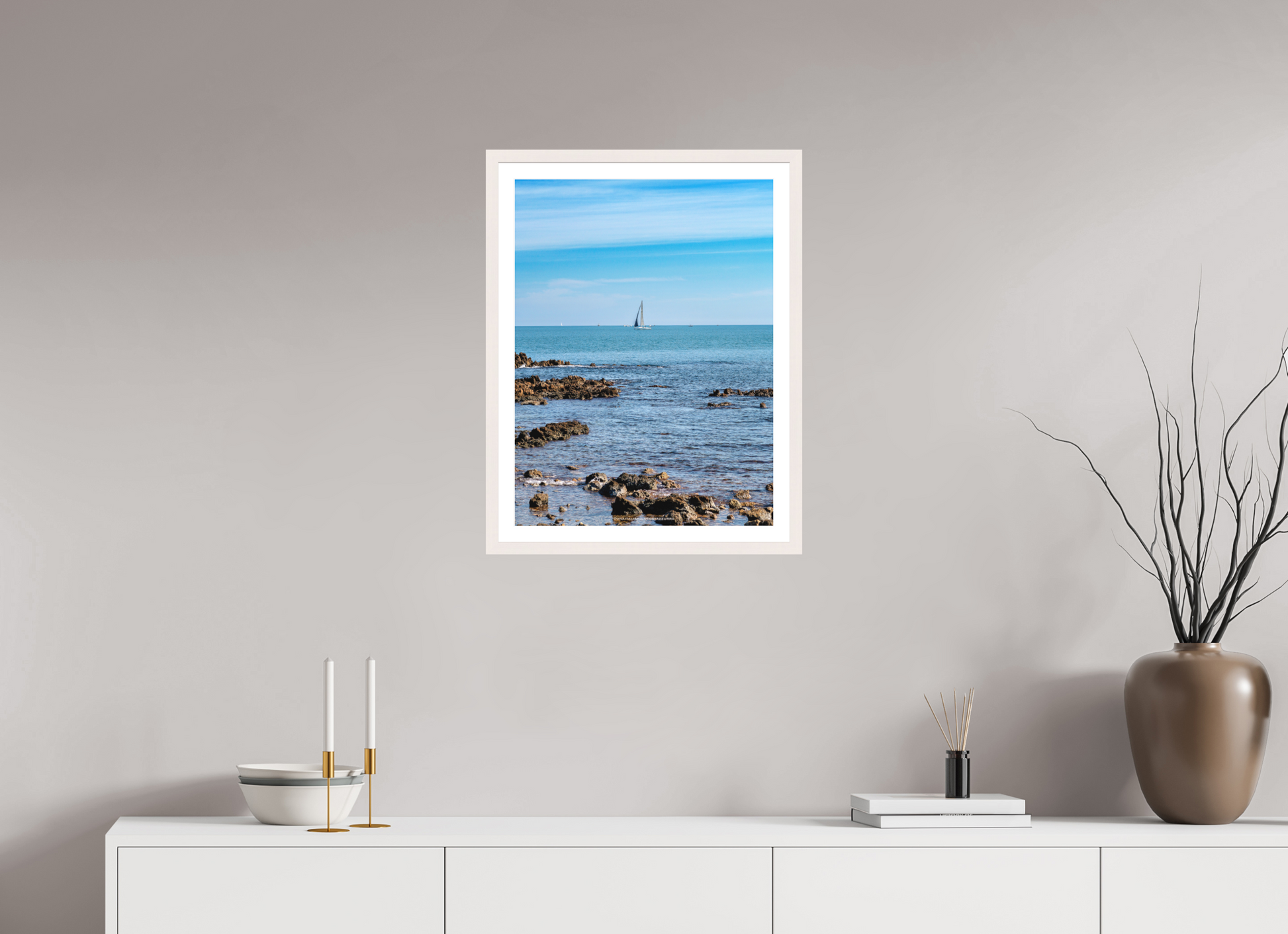 45 x 60 cm, Impression fine art Vela 2 sul Capo di Antibes