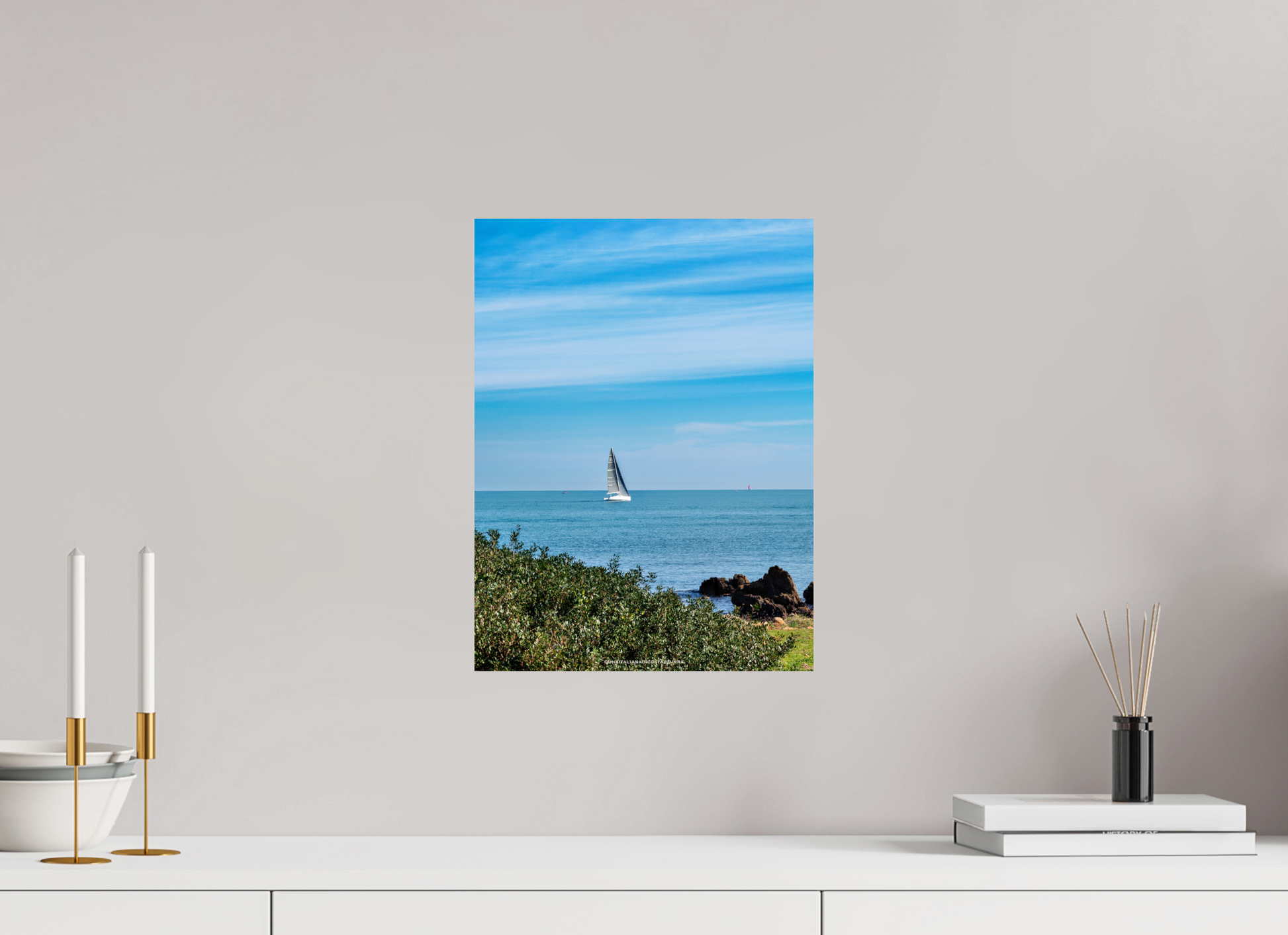 30 x 40 cm, Photo Print On Fuji Crystal DP II Vela sul Capo di Antibes