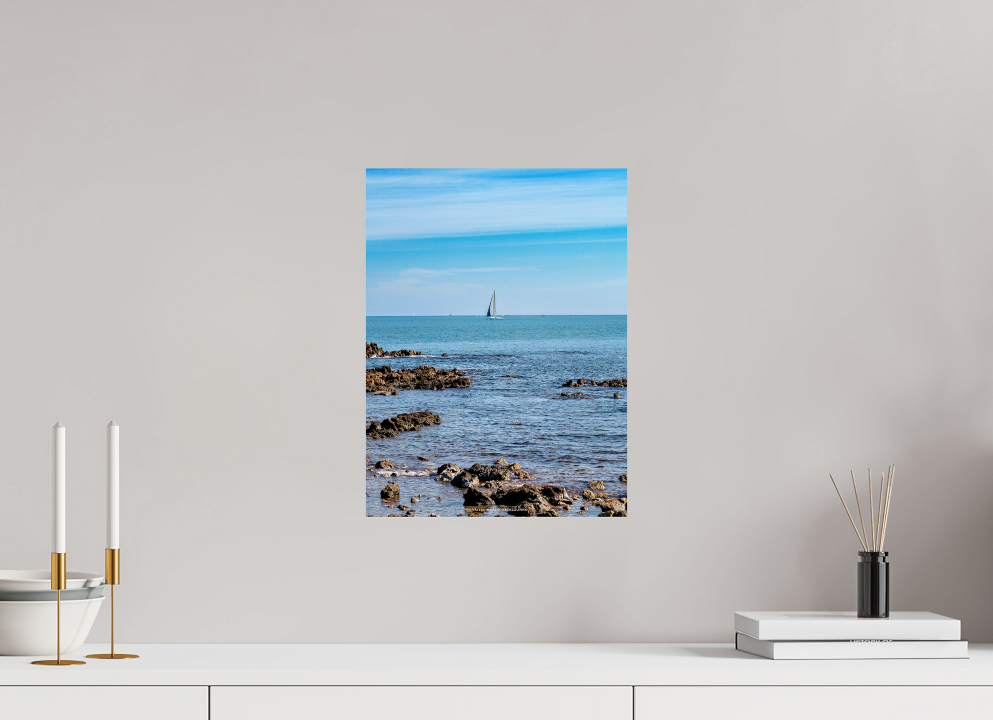 30 x 40 cm, Photo Print On Fuji Crystal DP II Vela 2 sul Capo di Antibes