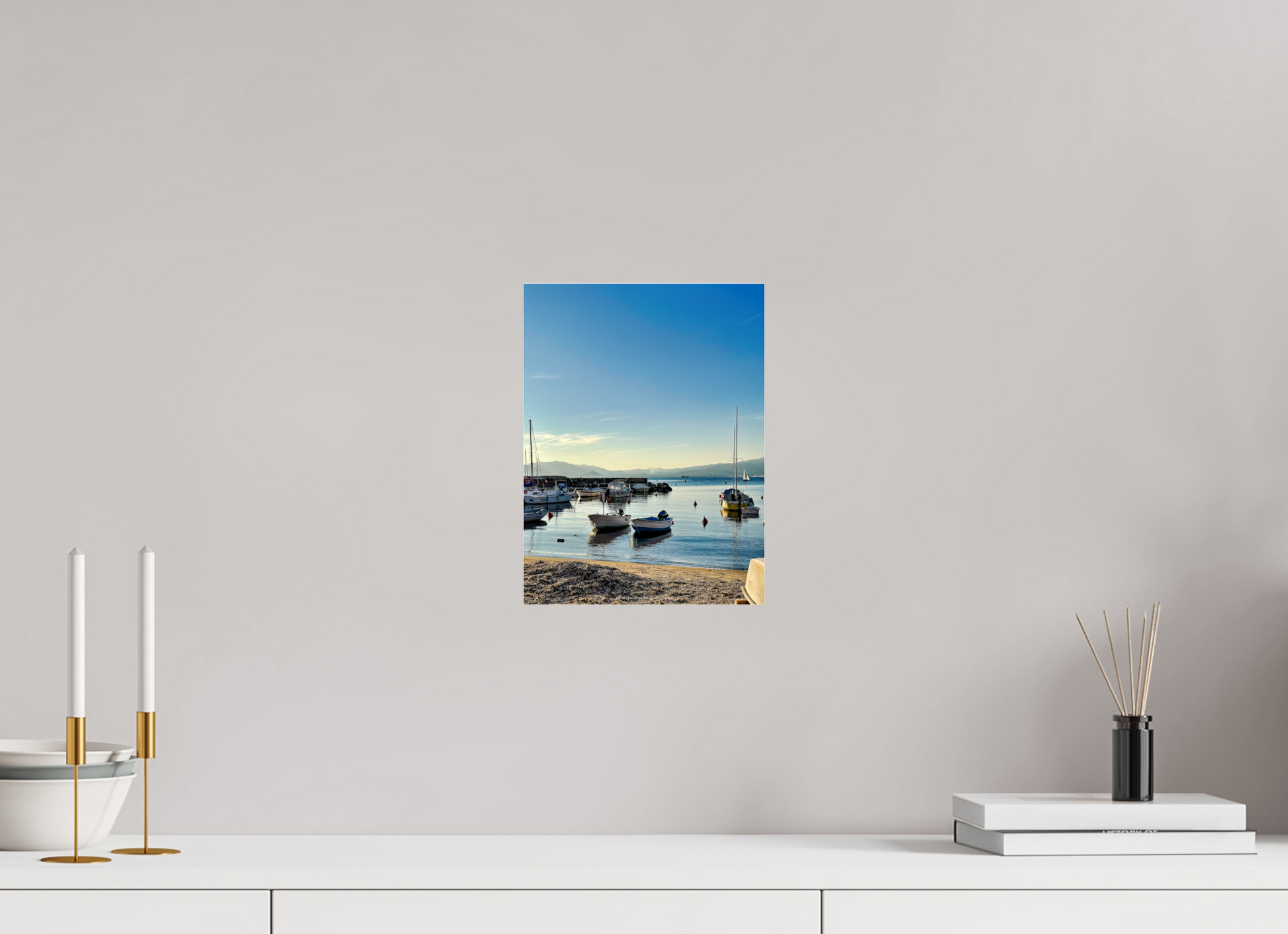 21 x 28 cm, Photo Print Under Acrylic Glass Piccolo porticciolo Cannes