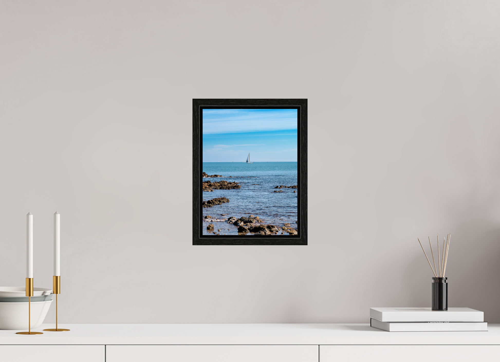 21 x 28 cm, Floater Frame Vela 2 sul Capo di Antibes