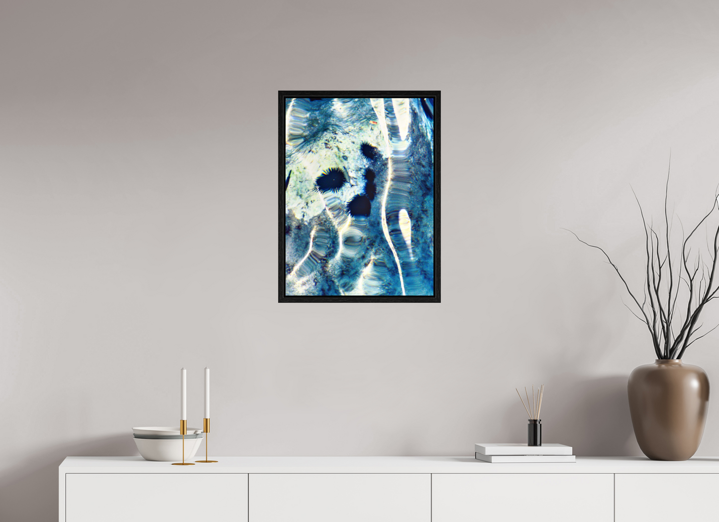 45 x 60 cm, Floater Frame Ricci di mare 1