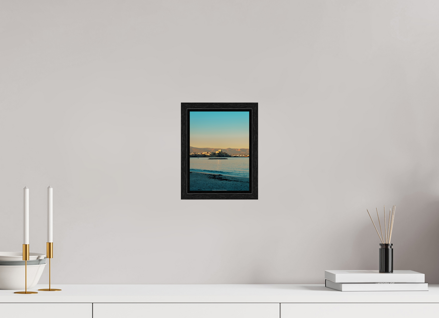 15 x 20 cm, Floater Frame Antibes al tramonto