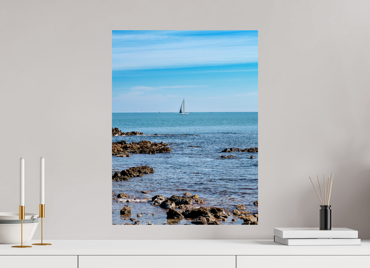 45 x 60 cm, Photo Print On Fuji Crystal DP II Vela 2 sul Capo di Antibes