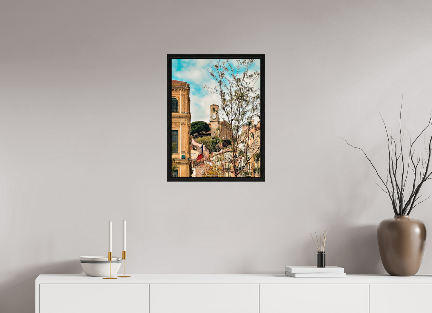 45 x 60 cm, Floater Frame Scorci di Cannes