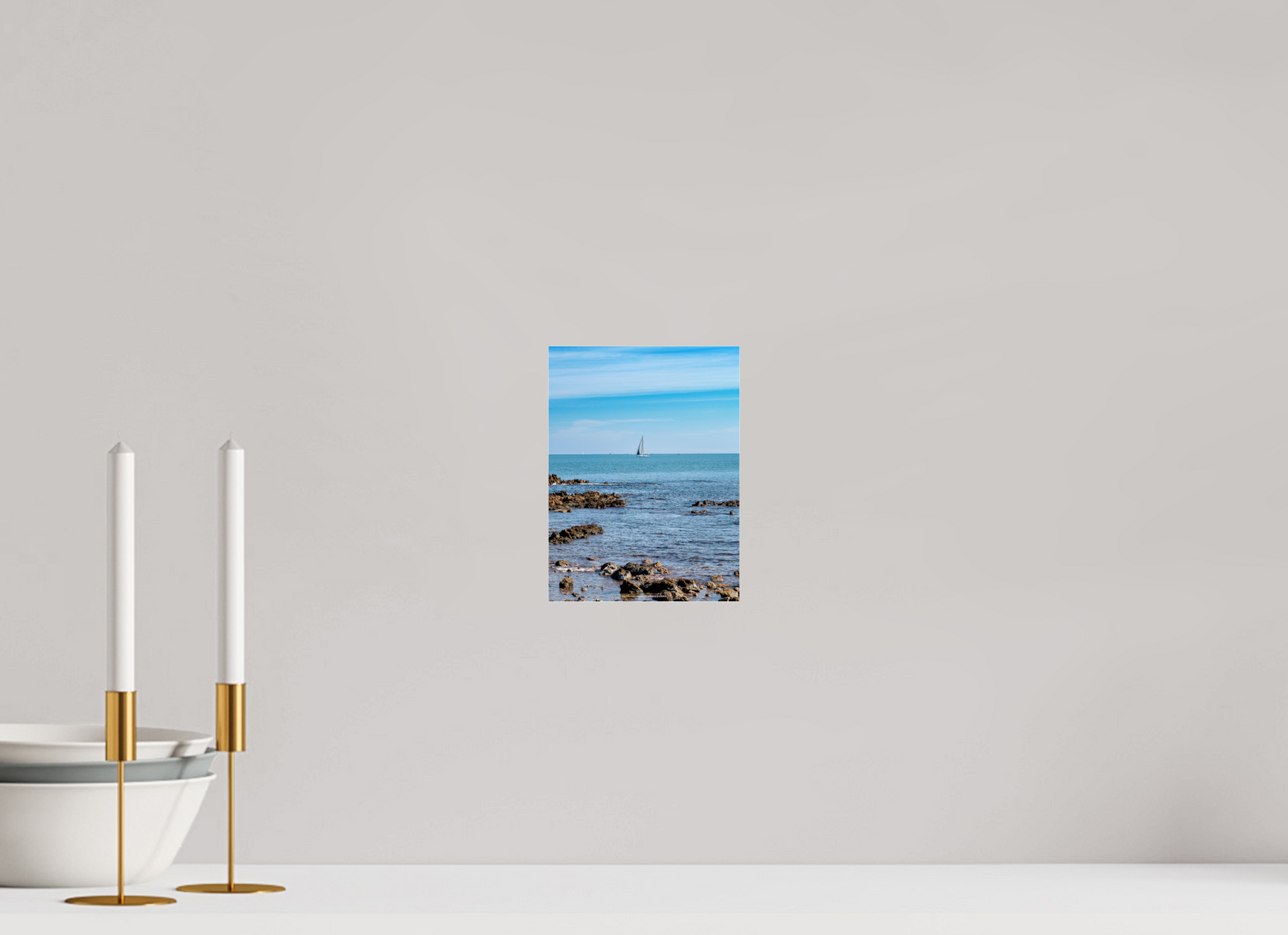 15 x 20 cm, Photo Print Under Acrylic Glass Vela 2 sul Capo di Antibes