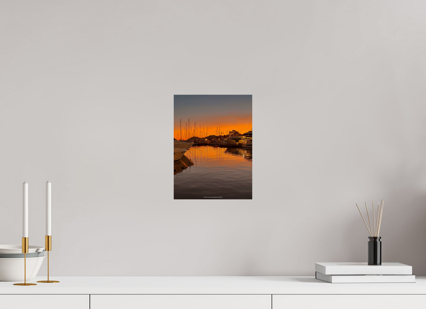 21 x 28 cm, Photo Print On Fuji Crystal DP II Tramonto al porto vecchio