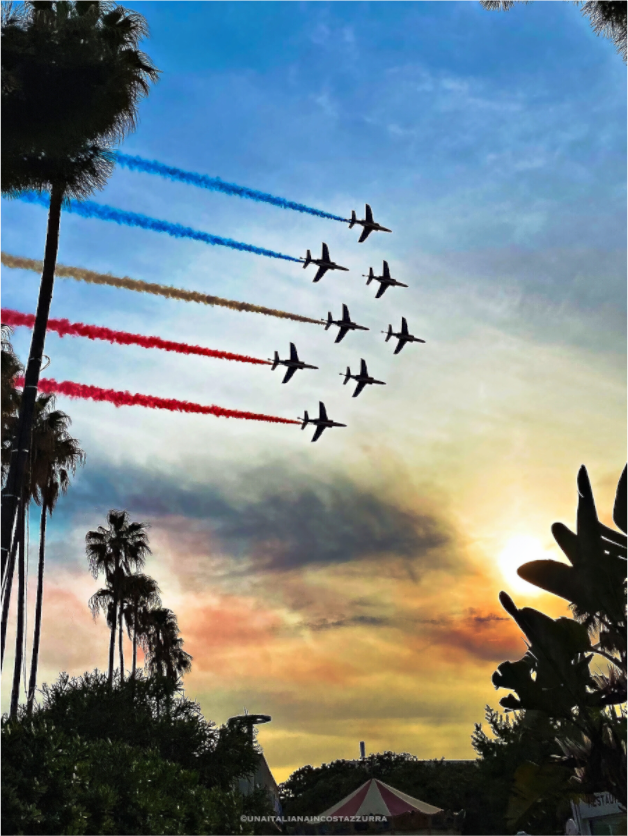 La pattuglia acrobatica per il Festival di Cannes 2