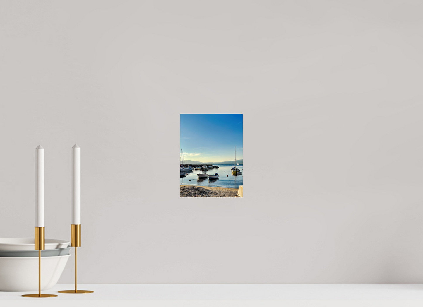 15 x 20 cm, Photo Print Under Acrylic Glass Piccolo porticciolo Cannes